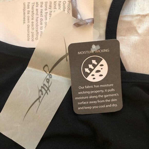 NWT X by Gottex Racerback  Athletic Tank Black Ladies Med - Picture 14 of 14
